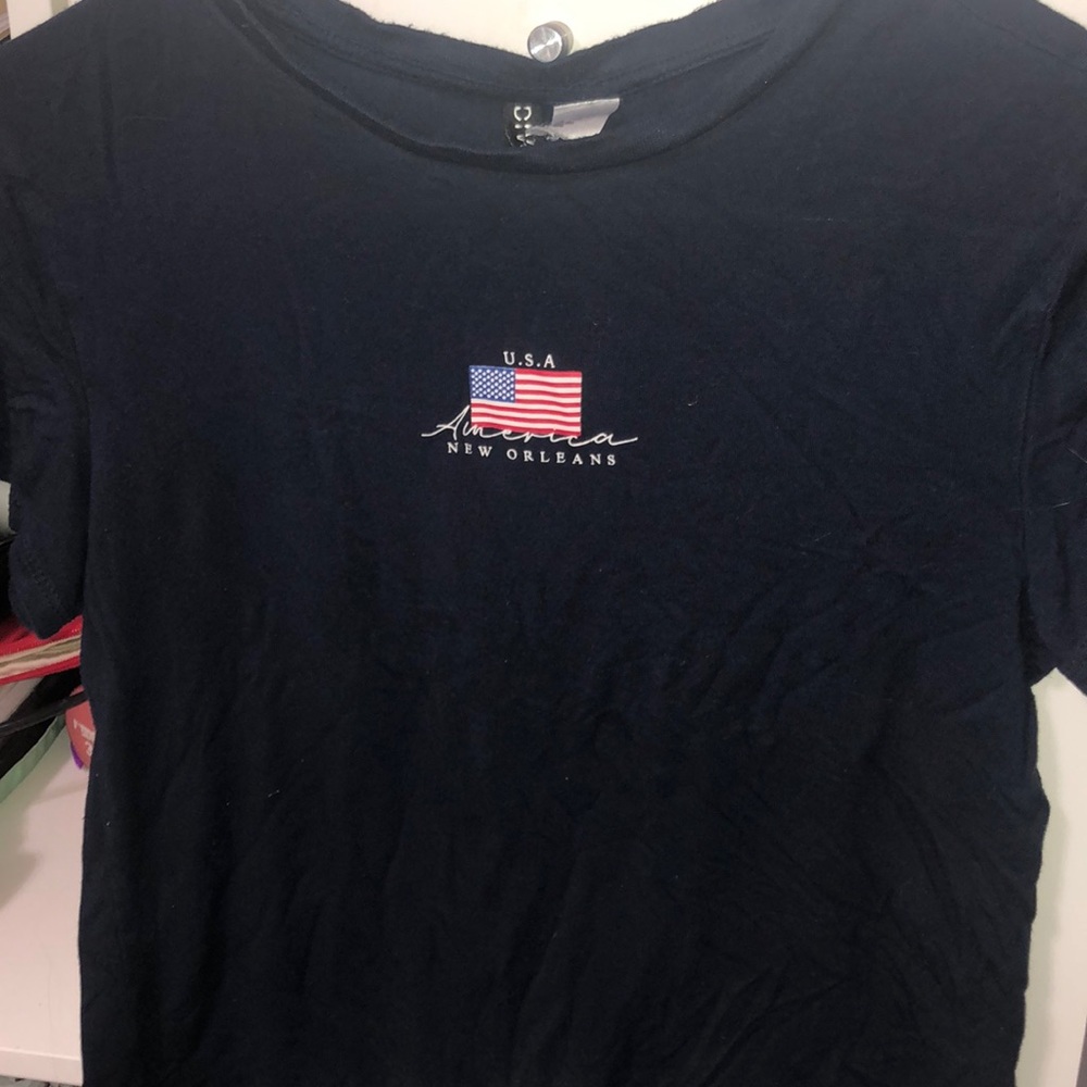 Navy tee